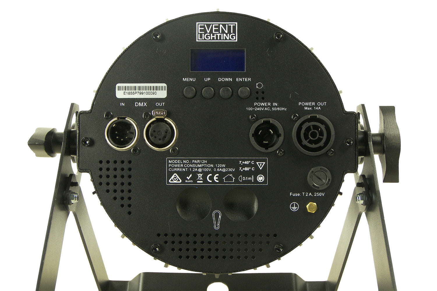 PAR12H-WH - Indoor Pro Par with 12 x 12W RGBWAU LEDs