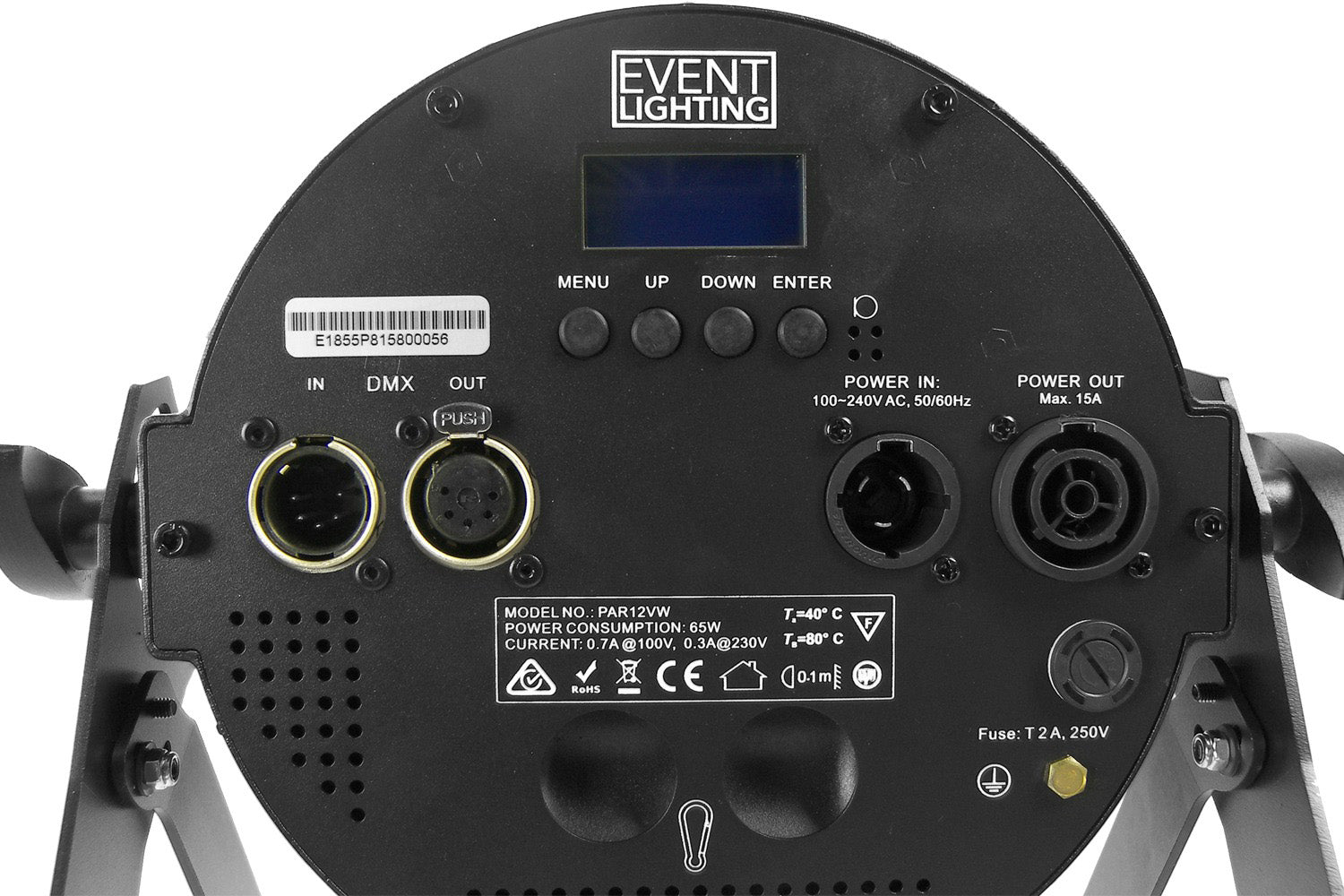 PAR12VW-WH - Indoor Pro Par with 12 x 6W WW/CW/A LEDs (White)