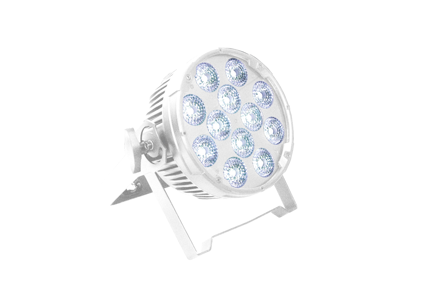 PAR12VW-WH - Indoor Pro Par with 12 x 6W WW/CW/A LEDs (White)