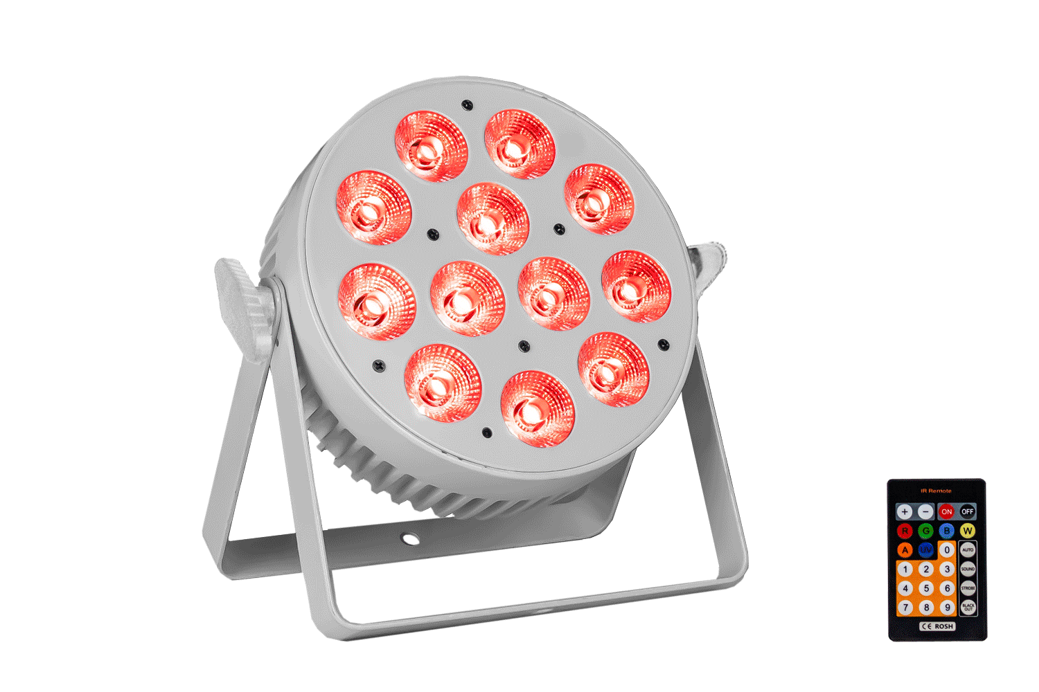 PAR12X12L-WH - Indoor Lite Par with 12 x 12W RGBWAU LEDs (White)