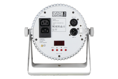 PAR12X12LW - 12x 12W LED RGBWAU Parcan with IR Remote (White)
