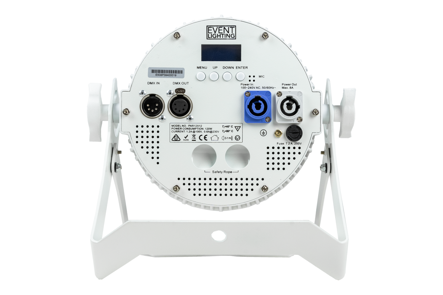 PAR12VW-WH - Indoor Pro Par with 12 x 6W WW/CW/A LEDs (White)
