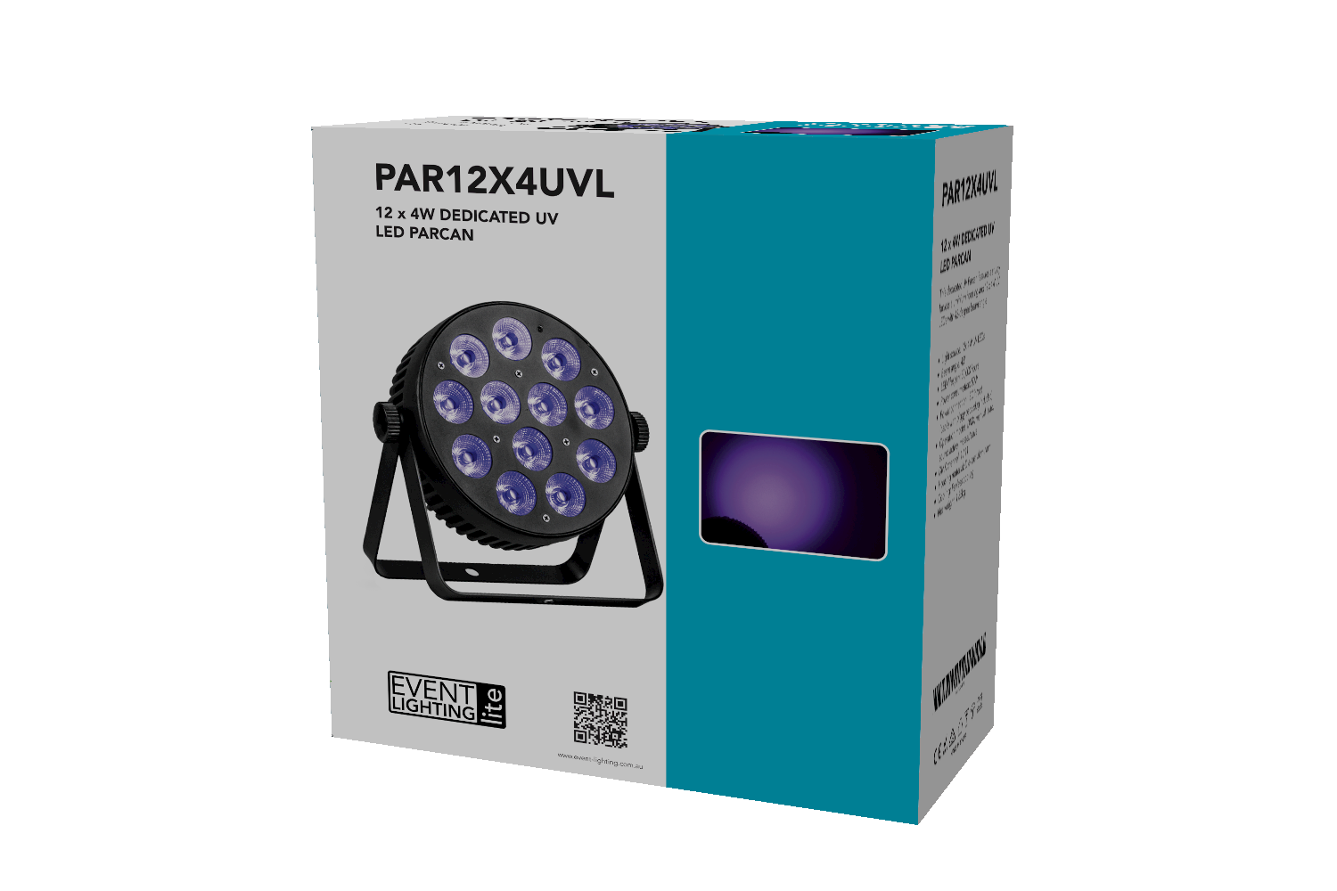 PAR12X4UVL-WH - Indoor Dedicated UV Lite Par (White)