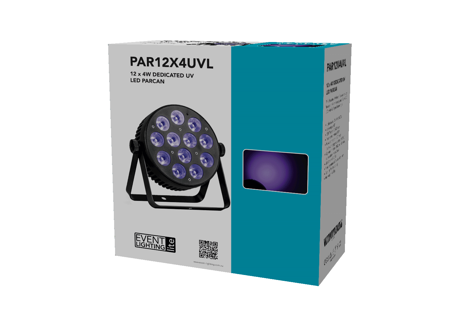PAR12X4UVL-WH - Indoor Dedicated UV Lite Par (White)