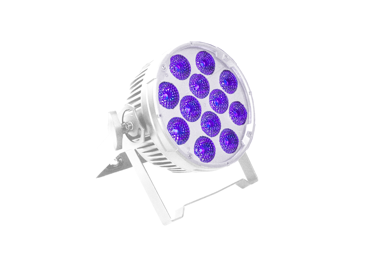PAR12H-WH - Indoor Pro Par with 12 x 12W RGBWAU LEDs
