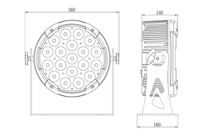 Event Lighting PAR19X15 - 19 x 15W RGBW Section Control Pro PAR