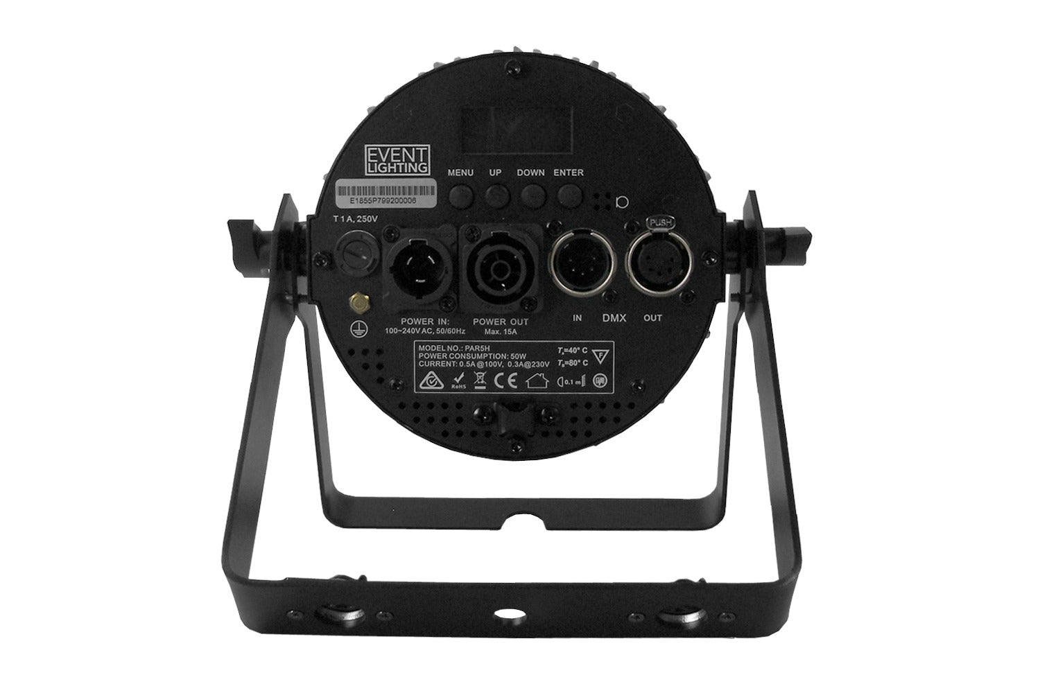 PAR5H-WH - Indoor Pro Par with 5 x 12W RGBWAU LEDs (White)