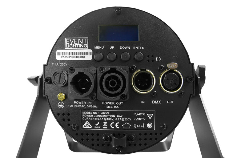 Event Lighting PAR5Q - Indoor Pro Par with 5 x 8W RGBW LEDs