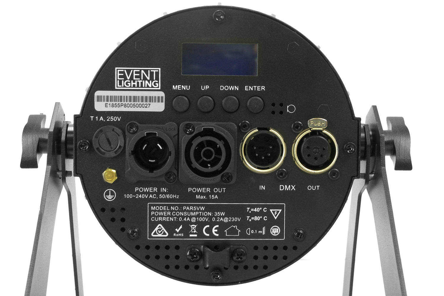 PAR5VW - Indoor Pro Par with 5 x 6W WW/CW/A LEDs