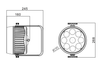 Event Lighting PAR9X12H-IP-WH - Outdoor Pro Par with 9 x 12W RGBWAU LEDs (White)