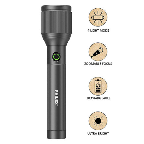 Sansai Super Bright LED Torch PHT-3111