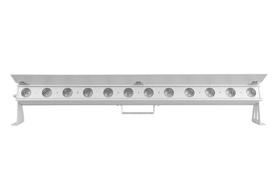 PIXBAR12H-WH - 12 x 12W RGBWAU Pixel Control Bar with barndoor (White)