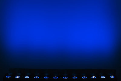 PIXBAR12H - 12 x 12W RGBWAU Pixel Control Bar with barndoor