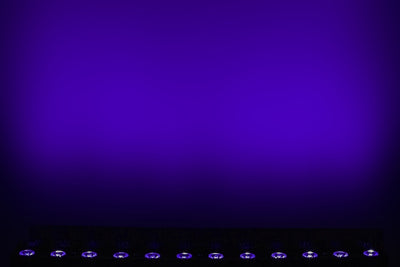 PIXBAR12H - 12 x 12W RGBWAU Pixel Control Bar with barndoor
