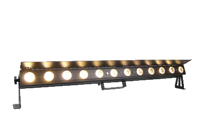 PIXBAR12VW-WH - 12 x 6W CW/WW/A Pixel Control Bar with barndoor (White)