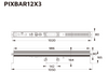 Event Lighting PIXBAR12X3 - 12x 3 W RGB Pixel Control Bar