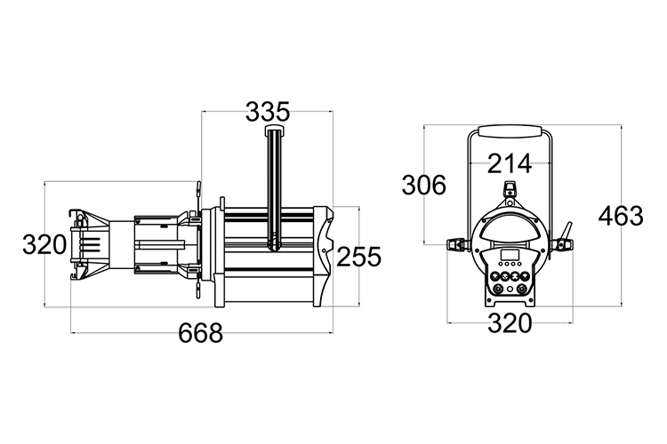 Event Lighting PS200IIFC - 200W Full Colour LED Profile Spot