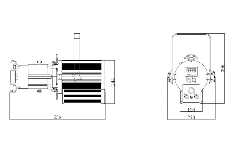 Event Lighting PS200RGBW - 200W LED Profile Spot