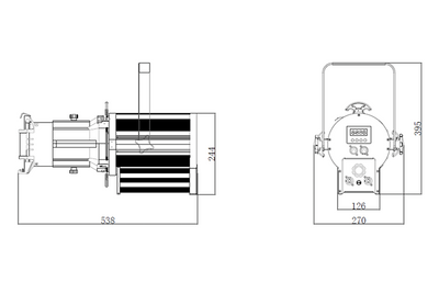 Event Lighting PS200RGBW - 200W LED Profile Spot