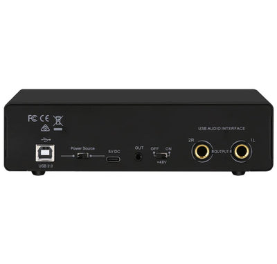 Digital Studio Recording Audio Interface Kit includes Setup Guide for recording with Free Software