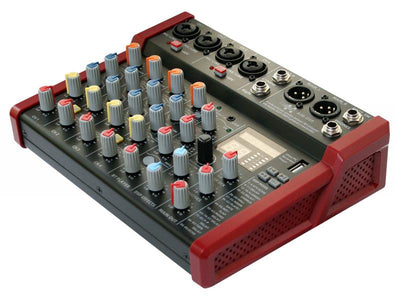 Studio Audio Mixer 8-Channel  with Bluetooth USB Play Audio interface