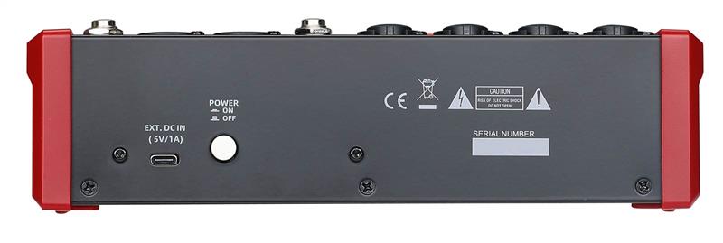 Studio Audio Mixer 8-Channel  with Bluetooth USB Play Audio interface