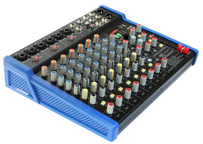 B628 DSP effects Studio Audio Mixer 12-Channel with Bluetooth USB Play Audio interface