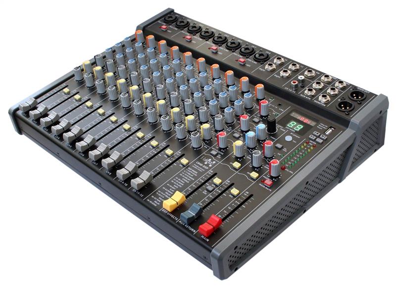 Studio Audio Mixer 16-Channel with Bluetooth USB Play Audio interface DSP effects C848