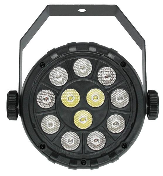 CR-Lite portable 12 X 1W RGBW LED Parcan spotlight with USB type C port