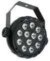 CR-Lite portable 12 X 1W RGBW LED Parcan spotlight with USB type C port