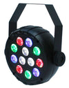 CR-Lite portable 12 X 1W RGBW LED Parcan spotlight with USB type C port