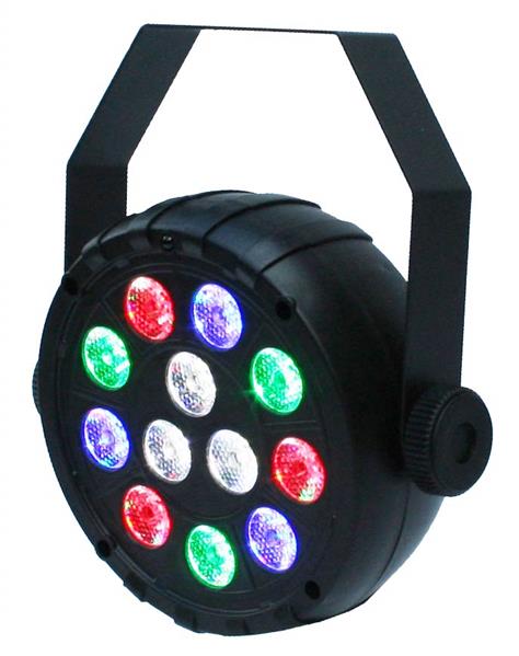 CR-Lite portable 12 X 1W RGBW LED Parcan spotlight with USB type C port