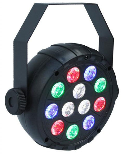 CR-Lite portable 12 X 1W RGBW LED Parcan spotlight with USB type C port