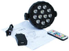 CR-Lite portable 12 X 1W RGBW LED Parcan spotlight with USB type C port