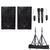 QTX Quest-QUS12 2X12" inch Karaoke Set 1560W Powered Bluetooth TWS Speakers 2 UHF Microphones Stands