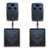 3800w Pro Audio Set with 2x 15" Inch Active Speakers + 2x18" Subwoofer + Stand