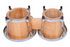 Bongo Drums Set Natural Hide and Timber Double 6.5 & 7.5 Inch