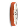 Newgate Radio City Wall Clock Black Arabic Dial - Matte Pumpkin Orange