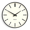 Newgate Radio City Wall Clock Bold Black Marker Dial - Matte Black