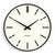 Newgate Radio City Wall Clock Bold Black Marker Dial - Matte Black