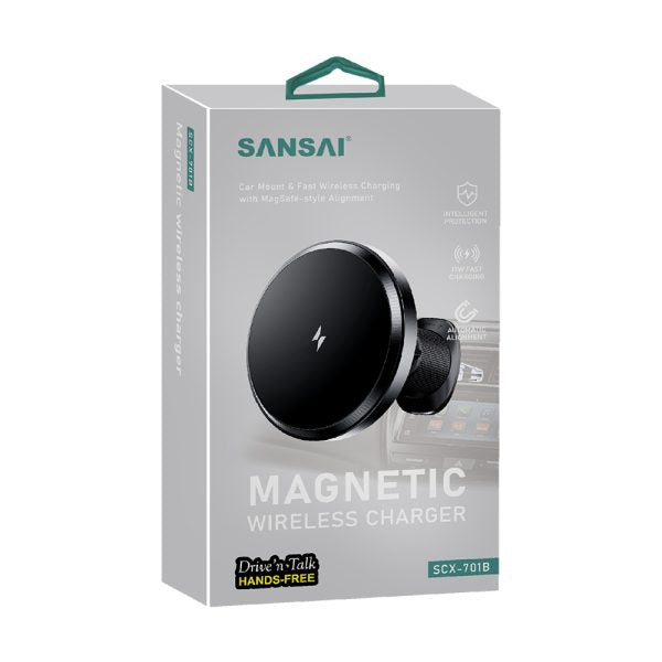Sansai Magnetic Wireless Charger(Vent Mount) SCX-701B