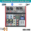QTX Audius-12 Audio Performance package with Bluetooth PA System Audio Mixer Microphones Stands