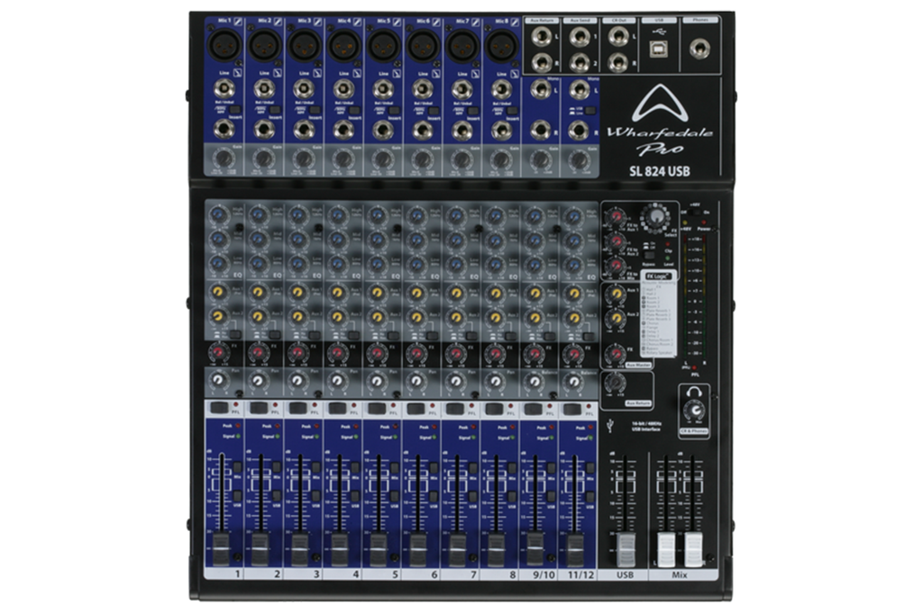 Wharfedale Pro SL824USB - 8 channel Mixing Console