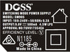 SM905 9V DC 500MA POWER SUPPLY SWITCHMODE 2.1MM CEN +TVE DOSS