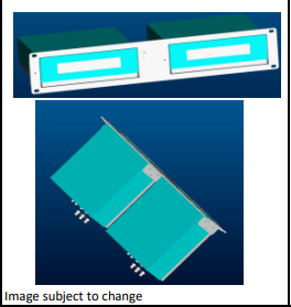 WiiM CI MOD A80 2RU RACK Mounting Face plate for 2 MOD-A Amplifiers