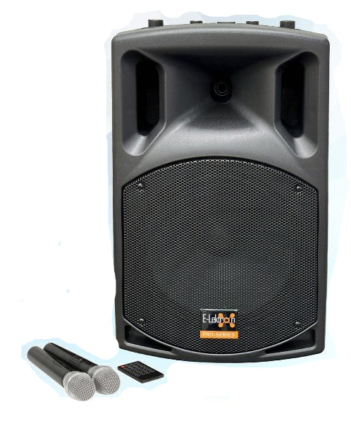 700w 12" Inch Bluetooth Wireless Linkable Portable PA Speaker Sound System Recording +.2 Mics