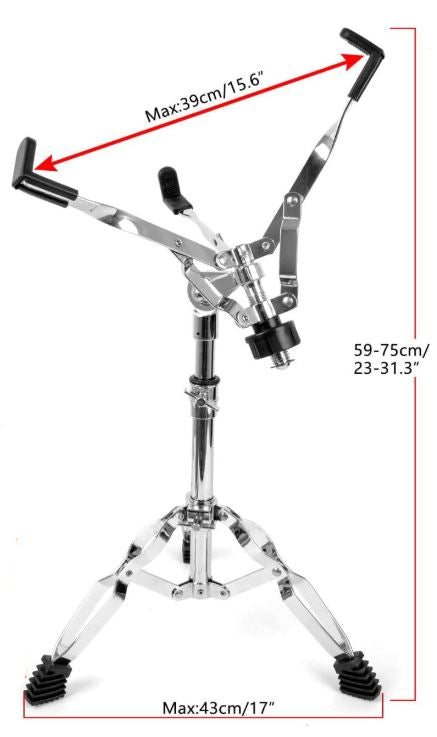 12" Mute Drum Practice Pad + Adjustable Snare Drum Stand