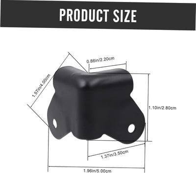 Guitar Amplifier Speaker Cabinet Corner Protector Black Metal