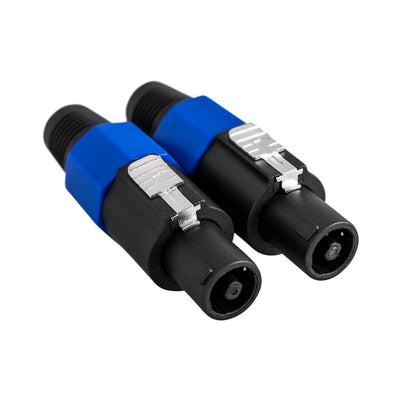 Speakon Jack for Speaker Lead PA Cable Chord 2 or 4 Pole Connector Orange or Blue