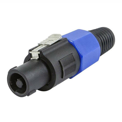 Speakon Jack for Speaker Lead PA Cable Chord 2 or 4 Pole Connector Orange or Blue